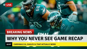 Why You Never See GAME RECAP: CARDINALS 35, EAGLES 31 That Actually Work