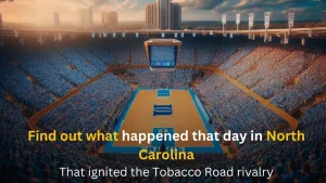 Find out what happened that day in North Carolina that ignited the Tobacco Road rivalry
