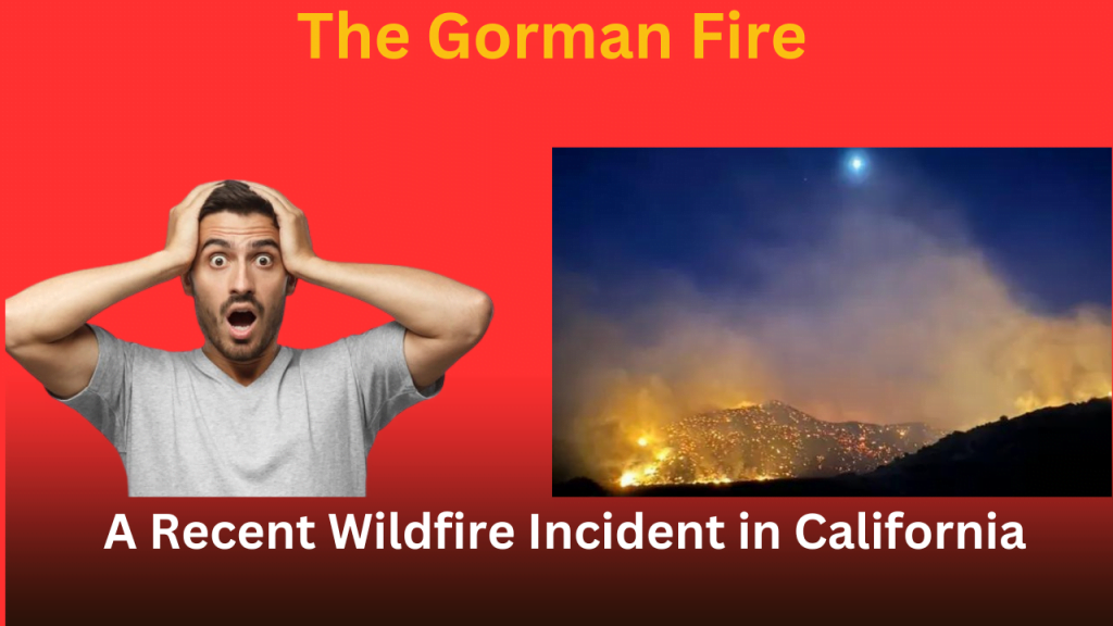 The Gorman Fire A Recent Wildfire Incident in California