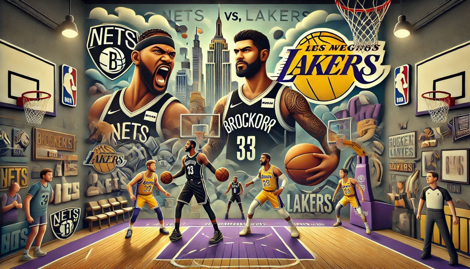 Nets vs. Lakers A Thrilling Showdown That Left Fans Speechless – See the Game Highlights!