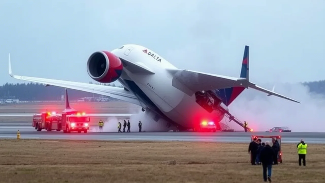 Breaking News: Delta Plane Crash at Toronto Pearson International Airport