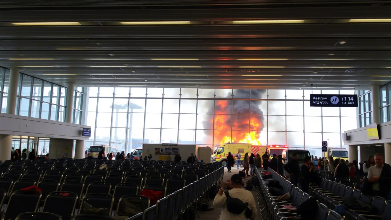 Heathrow Airport Closed Massive Fire Causes Power Outage and Travel Chaos