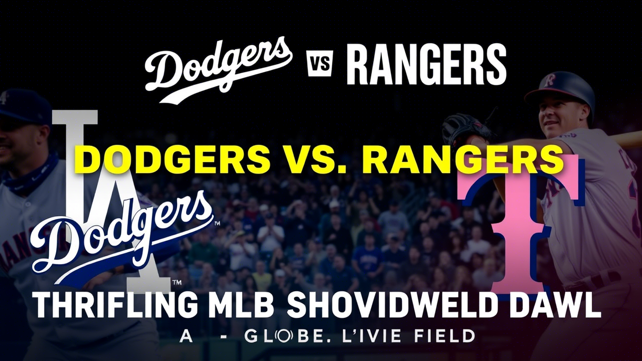 Dodgers vs Rangers A Thrilling MLB Showdown at Globe Life Field