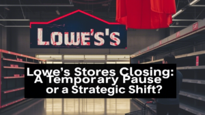 Lowe’s Stores Closing A Temporary Pause or a Strategic Shift