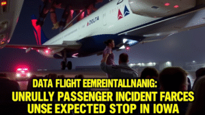 Delta Flight Emergency Landing Unruly Passenger Incident Forces Unexpected Stop in Iowa