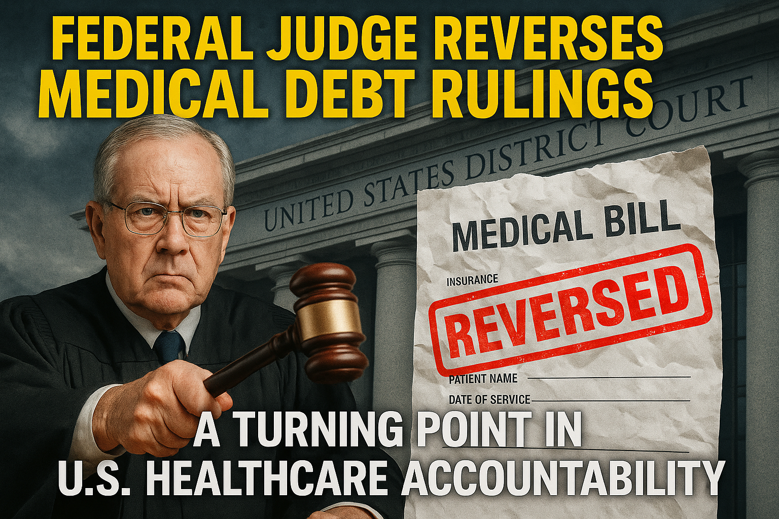 Federal Judge Reverses Medical Debt Rulings A Turning Point in U.S. Healthcare Accountability