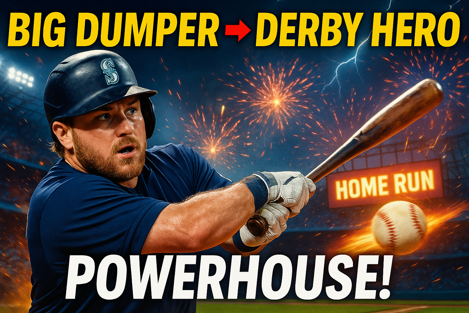⚾ Cal Raleigh From “Big Dumper” to Home Run Derby Hero – A Powerhouse Behind the Plate