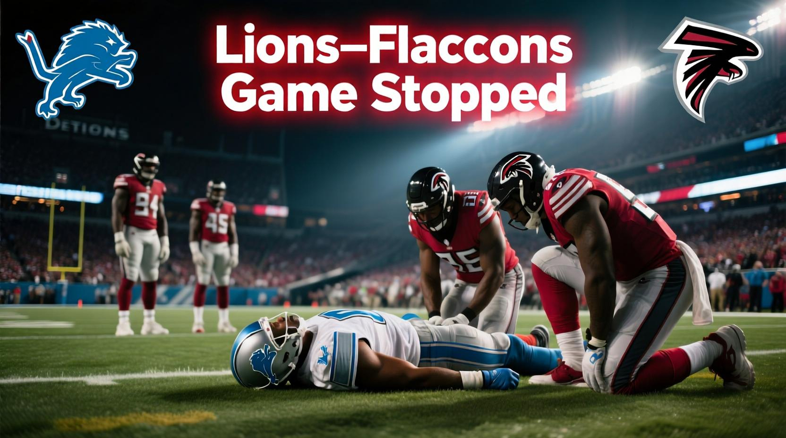 Breaking: Lions’ Morice Norris Suffers Scary Injury vs. Falcons—Game Suspended in Heart-Stopping Moment