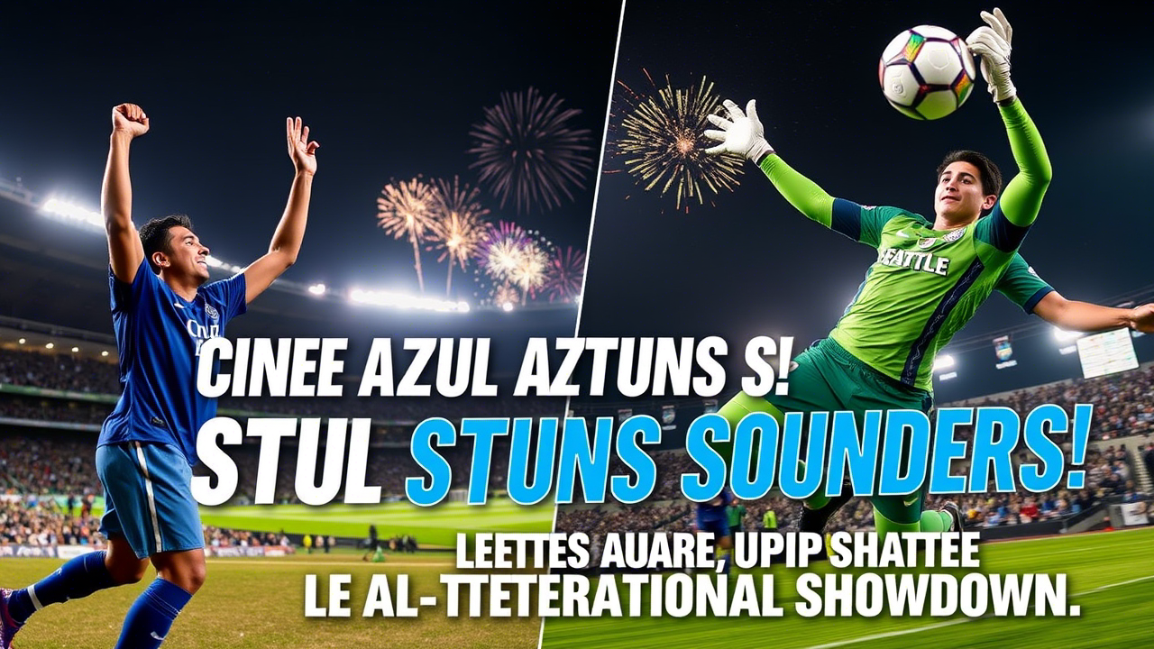 🔥 Cruz Azul Stuns Seattle Sounders in Heated Clash—Late Goal Seals Dramatic Victory!