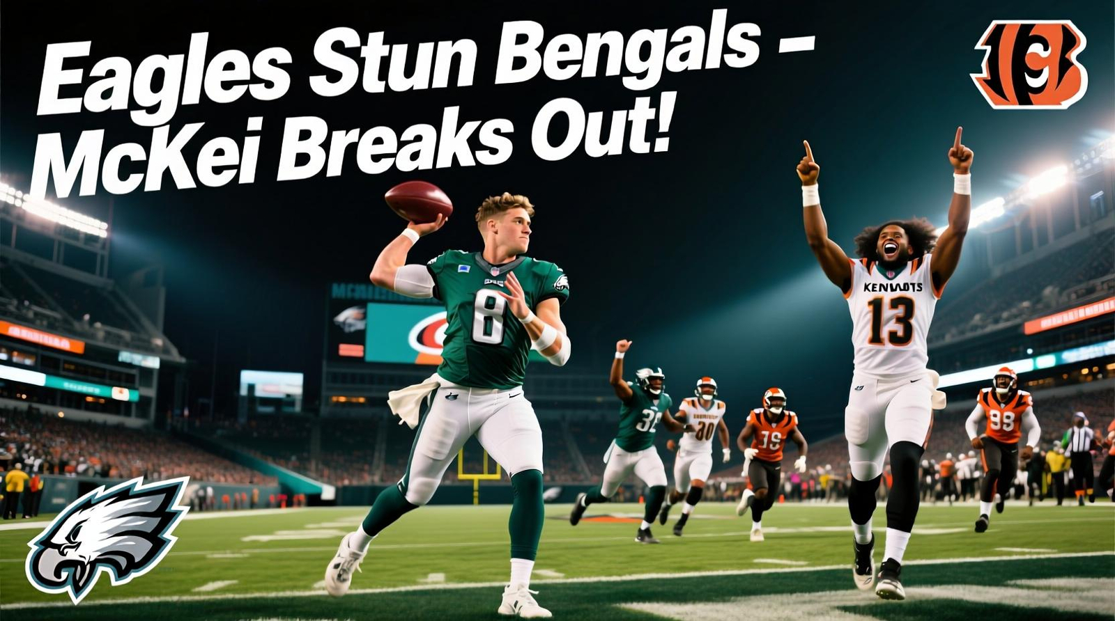 🦅 BREAKING Tanner McKee Shines as Eagles Dominate Bengals in Preseason Opener