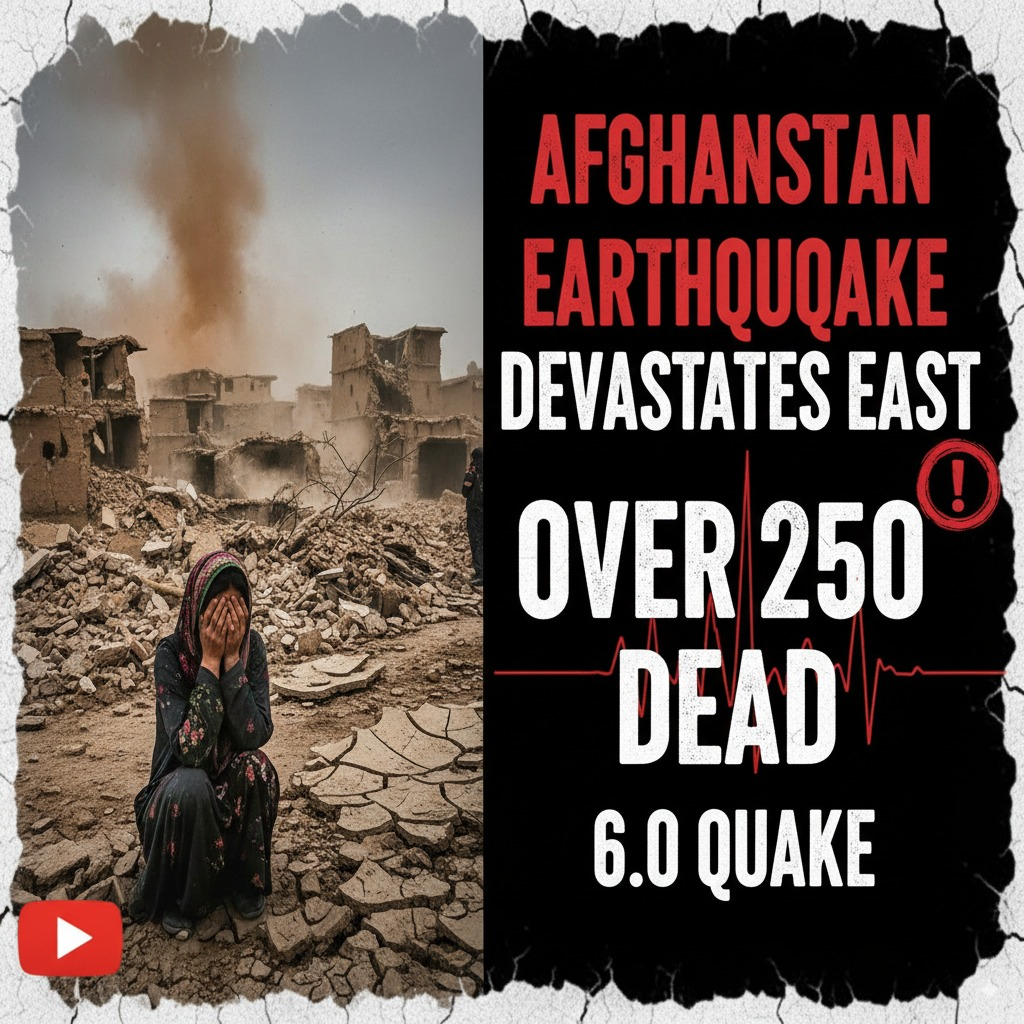 Afghanistan Earthquake Devastates East Over 250 Dead in 6.0 Quake