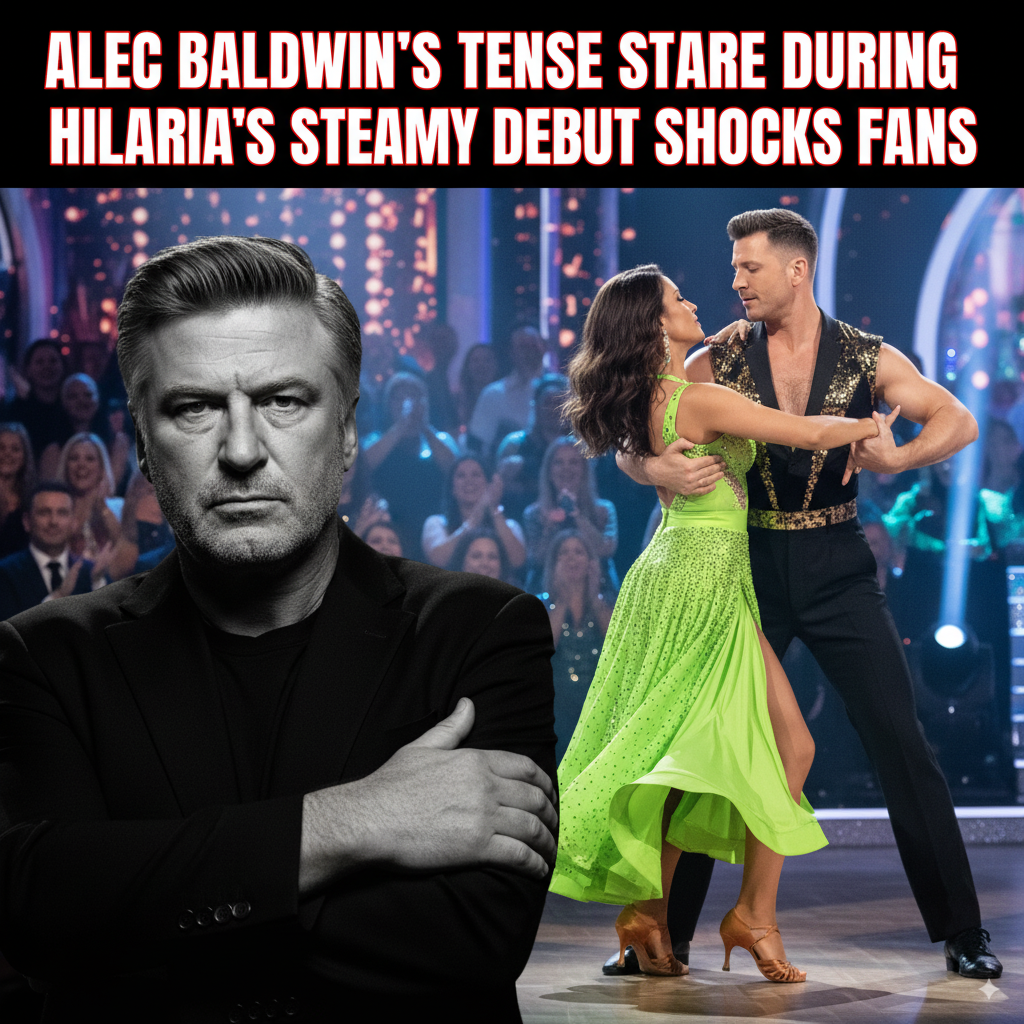 Alec Baldwin's Tense Stare During Hilaria's Steamy DWTS Debut Shocks Fans