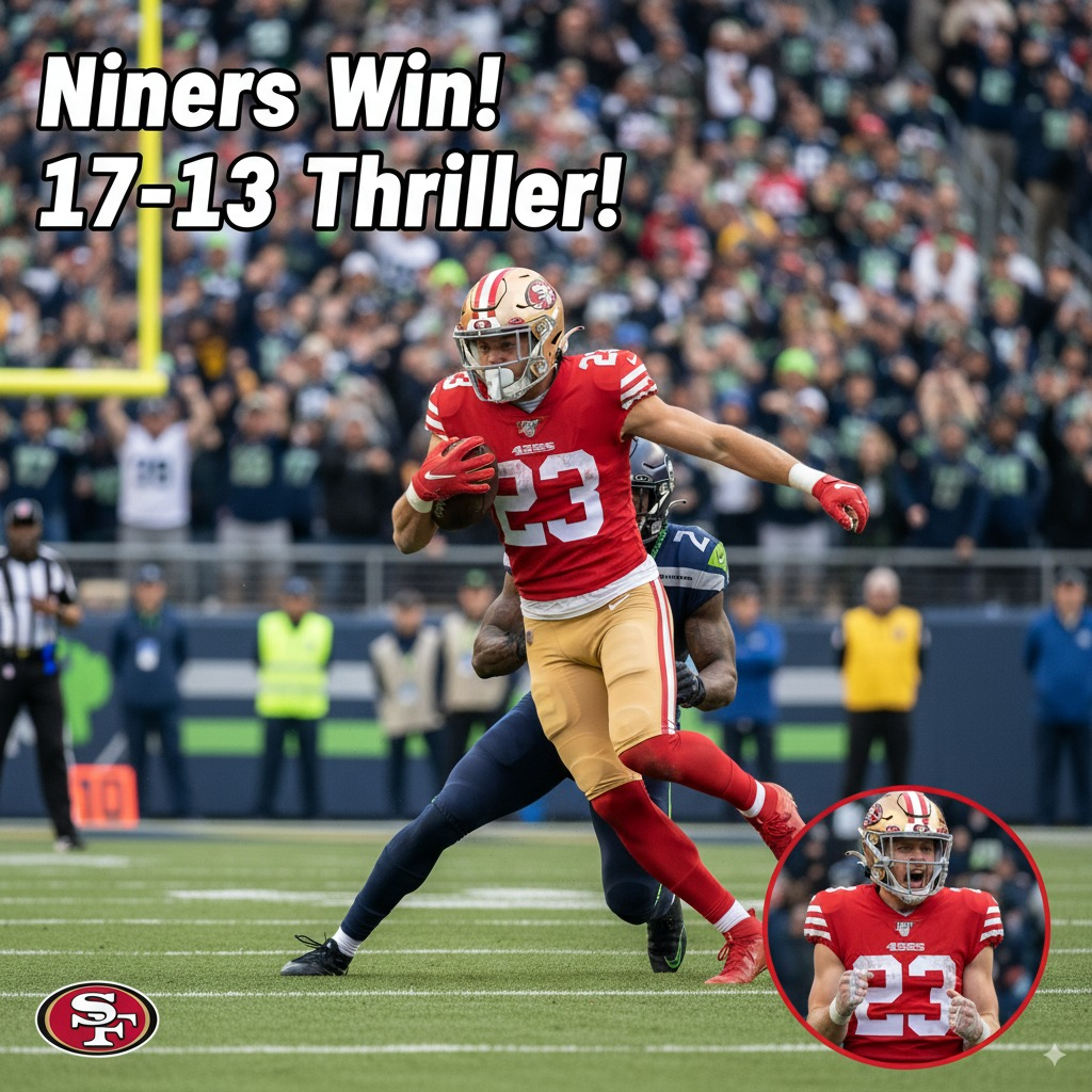 Niners Edge Seahawks in Nail-Biting 17-13 Opener McCaffrey Delivers!