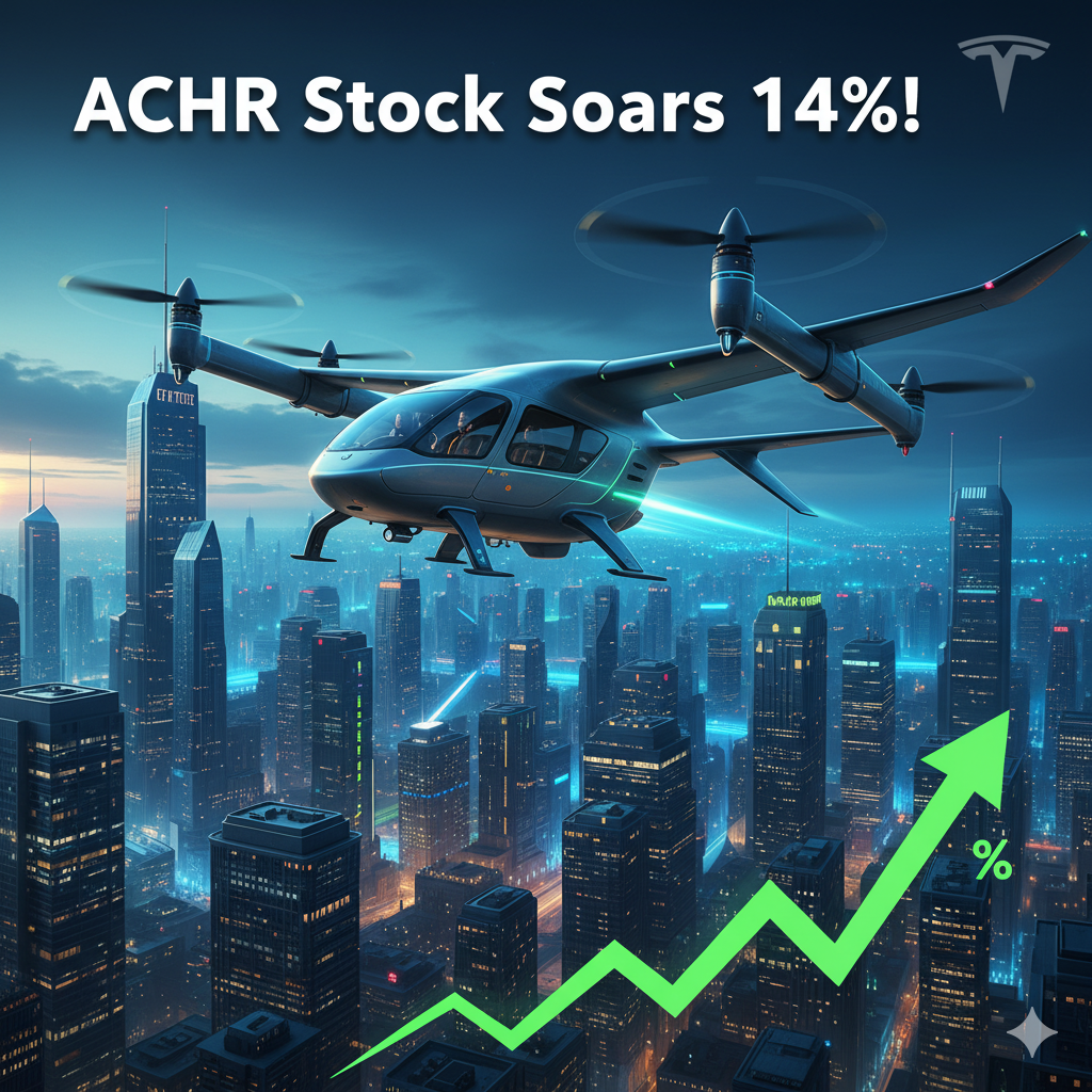 ACHR Stock Ignites 14% Rally Tesla Rumors Fuel Flying Car Mania