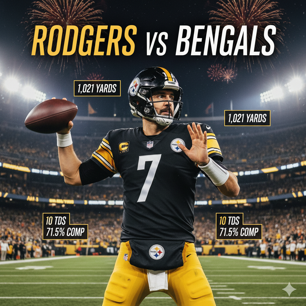 Aaron Rodgers' Jaw-Dropping 2025 Stats Ignite Steelers vs Bengals Fireworks