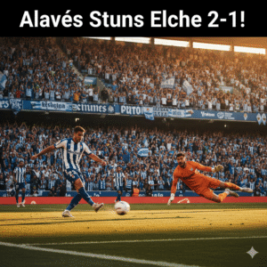 Alavés vs Elche Late Heroics Seal Epic 2-1 Victory in La Liga Stunner!