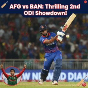 Breaking Afghanistan Fight Back in Nail-Biting 2nd ODI Clash Against Bangladesh!