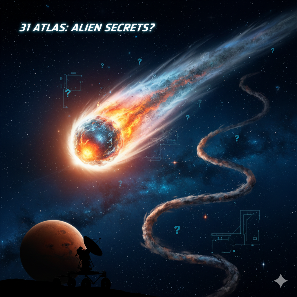Shocking: 31 Atlas Comet's True Size Exposed – Alien Tech Alert?