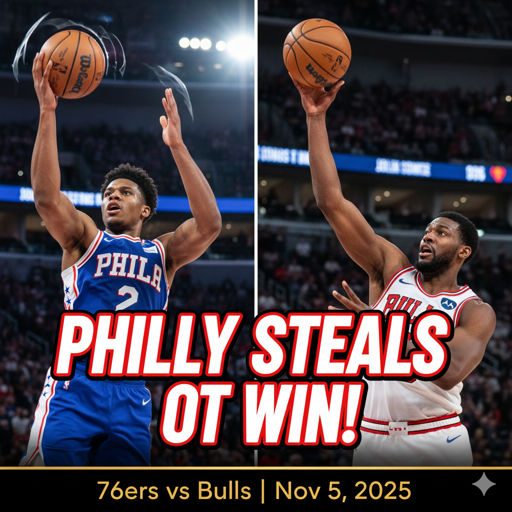 76ers Edge Bulls in Heart-Stopping OT Thriller: Philly's Comeback Stuns Chicago!