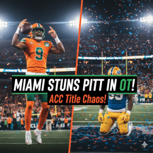 ACC Chaos Miami's Epic Pitt Upset Reshapes Playoff Dreams!