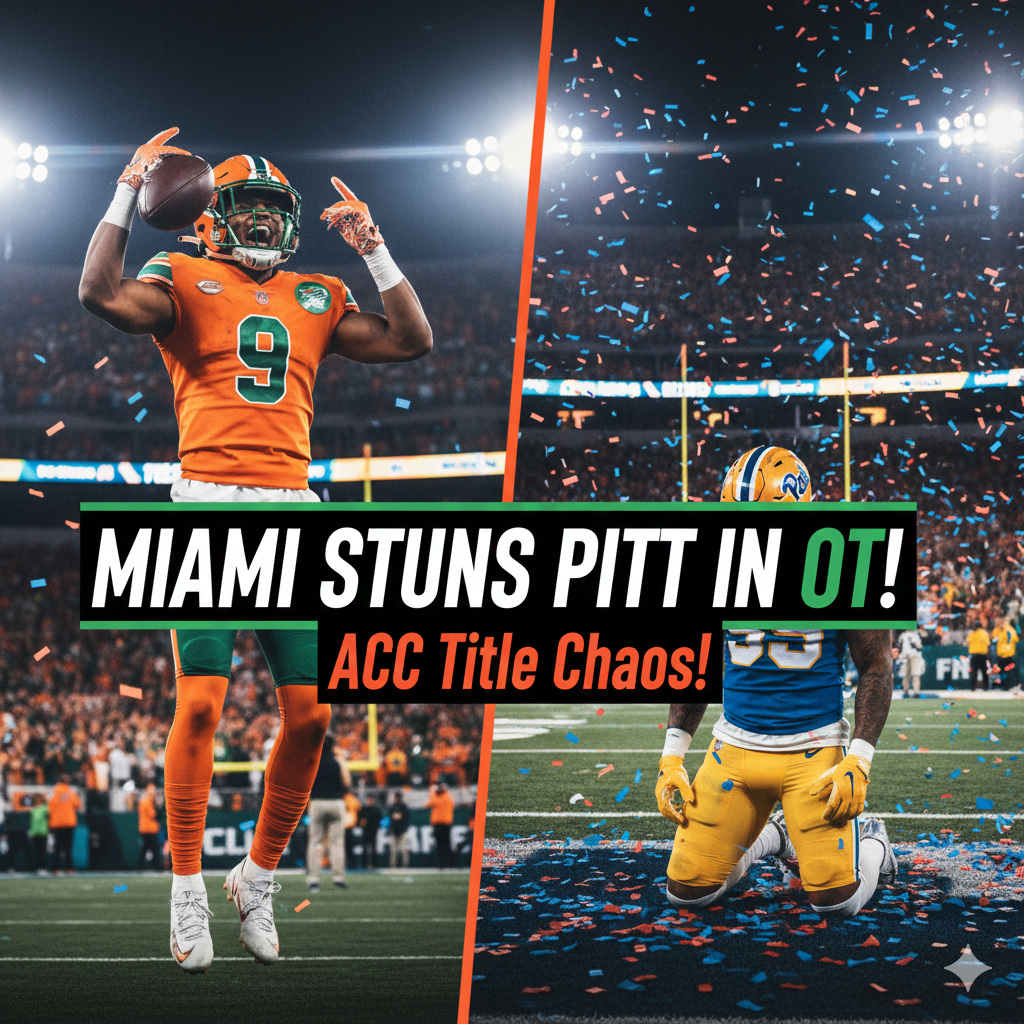ACC Chaos Miami's Epic Pitt Upset Reshapes Playoff Dreams!
