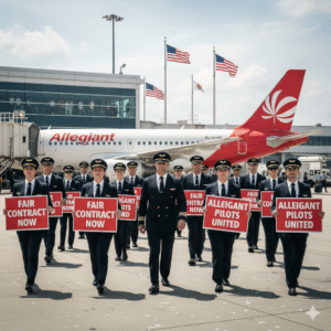 Allegiant Air Pilots Strike Back Nationwide Picket Ignites Travel Fears Today