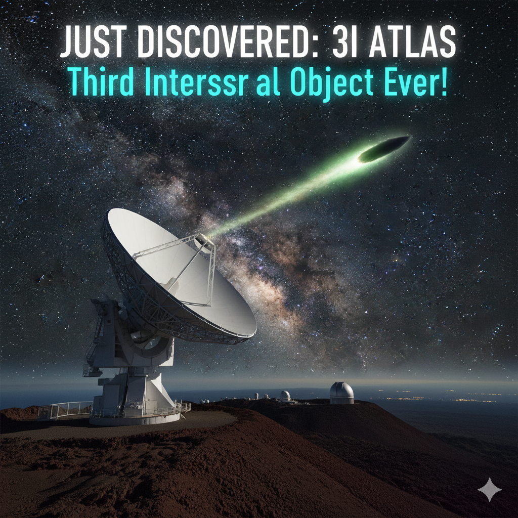 Astronomers Stunned ATLAS Discovers 3I Atlas – Our Third Interstellar Visitor Ever!