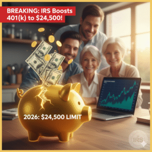 Breaking: IRS Supercharges 401(k) Limits to $24,500 for 2026 – Time to Max Out?
