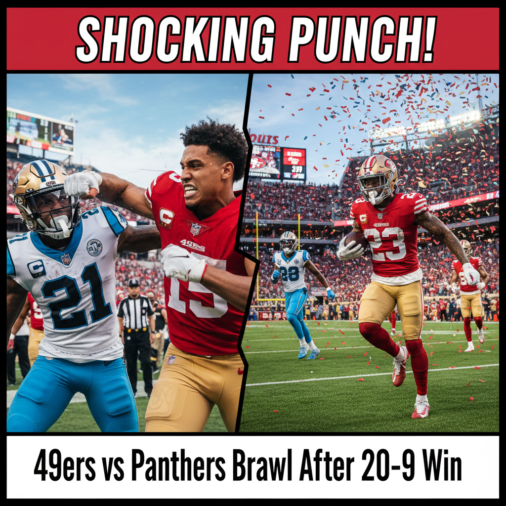 Shocking Brawl Erupts as 49ers Crush Panthers 20-9 – Jennings Unleashes Fury!