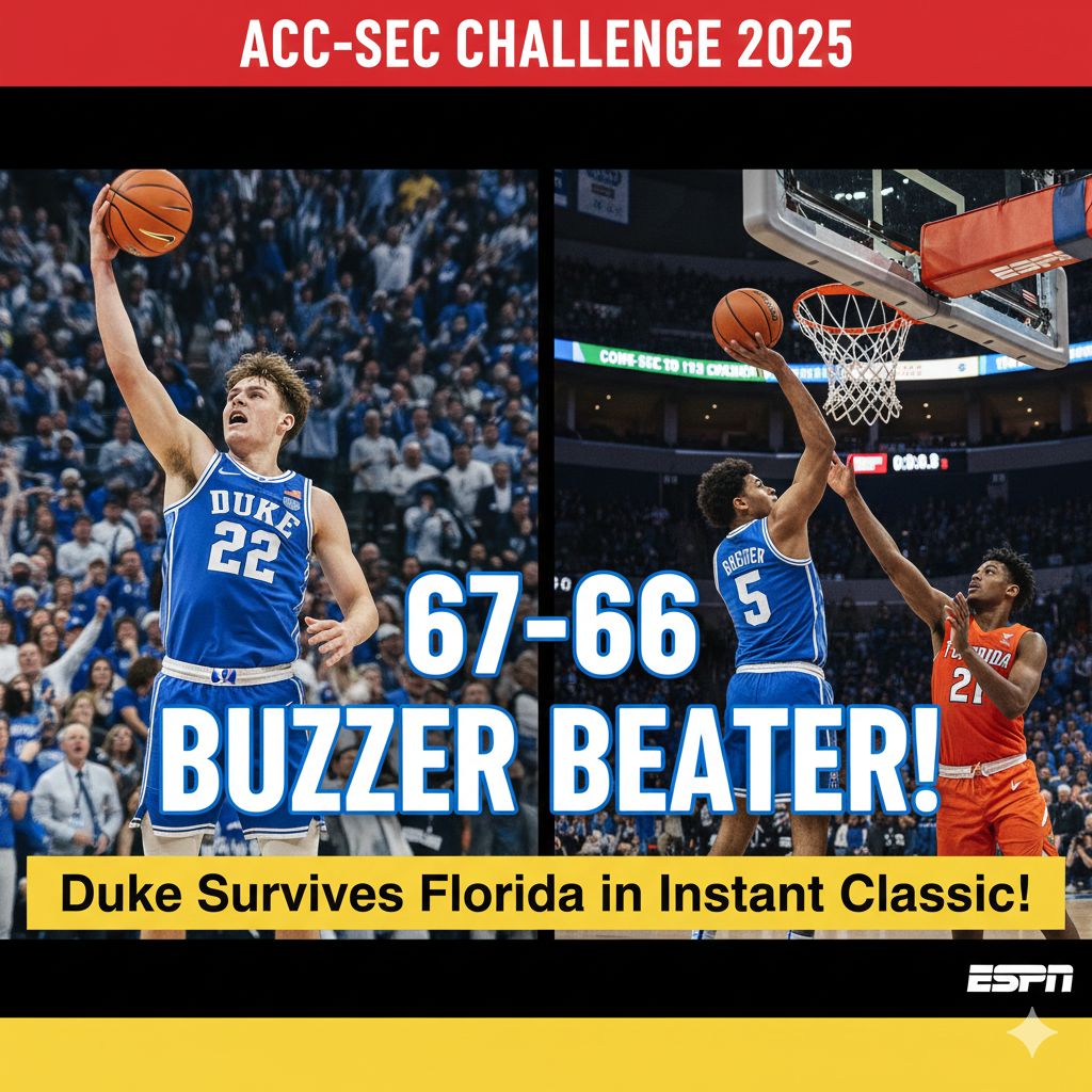 Duke's Last-Second Thriller Steals the Show in ACC-SEC Challenge 2025!