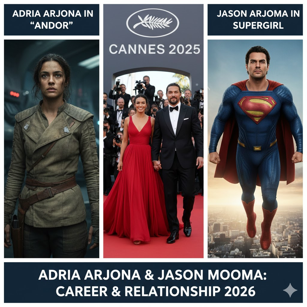 Adria Arjona in Andor and with Jason Momoa 2026