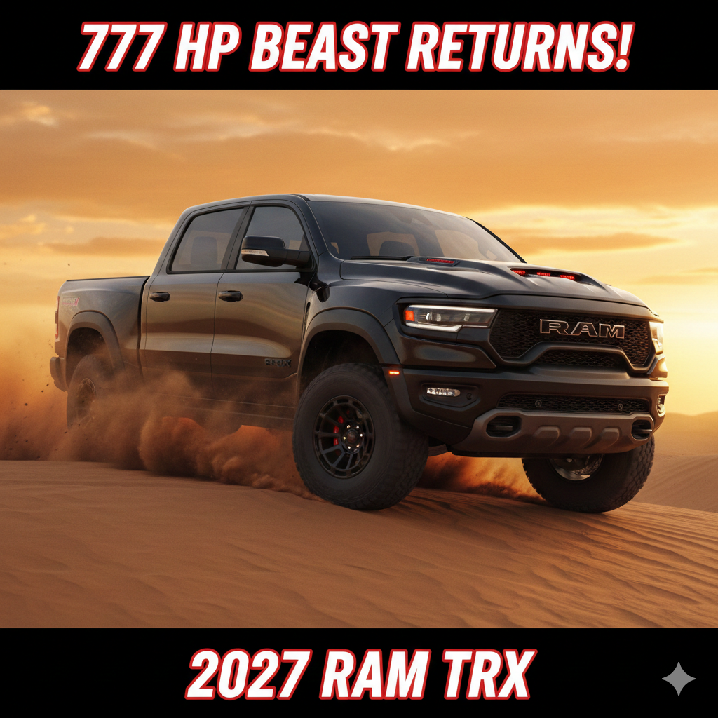 RAM TRX Roars Back 777 HP Beast Unleashed for 2027!