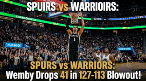 Spurs vs Warriors: Wemby Drops 41 in 127-113 Blowout – Golden State’s Play-In Hopes Take Another Hit!