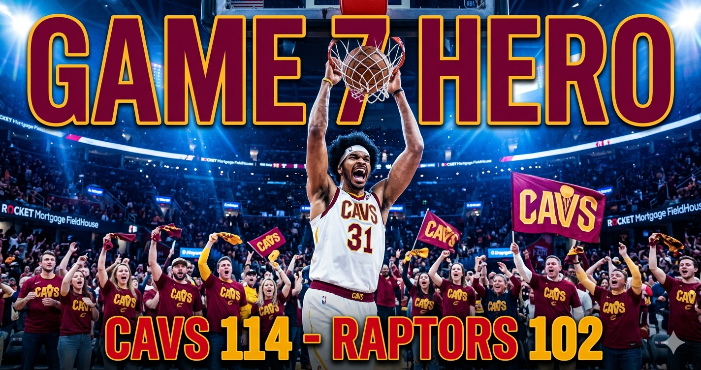 Jarrett Allen Just Delivered a Historic Game 7 Masterclass — Cavs Crush Raptors and Advance!
