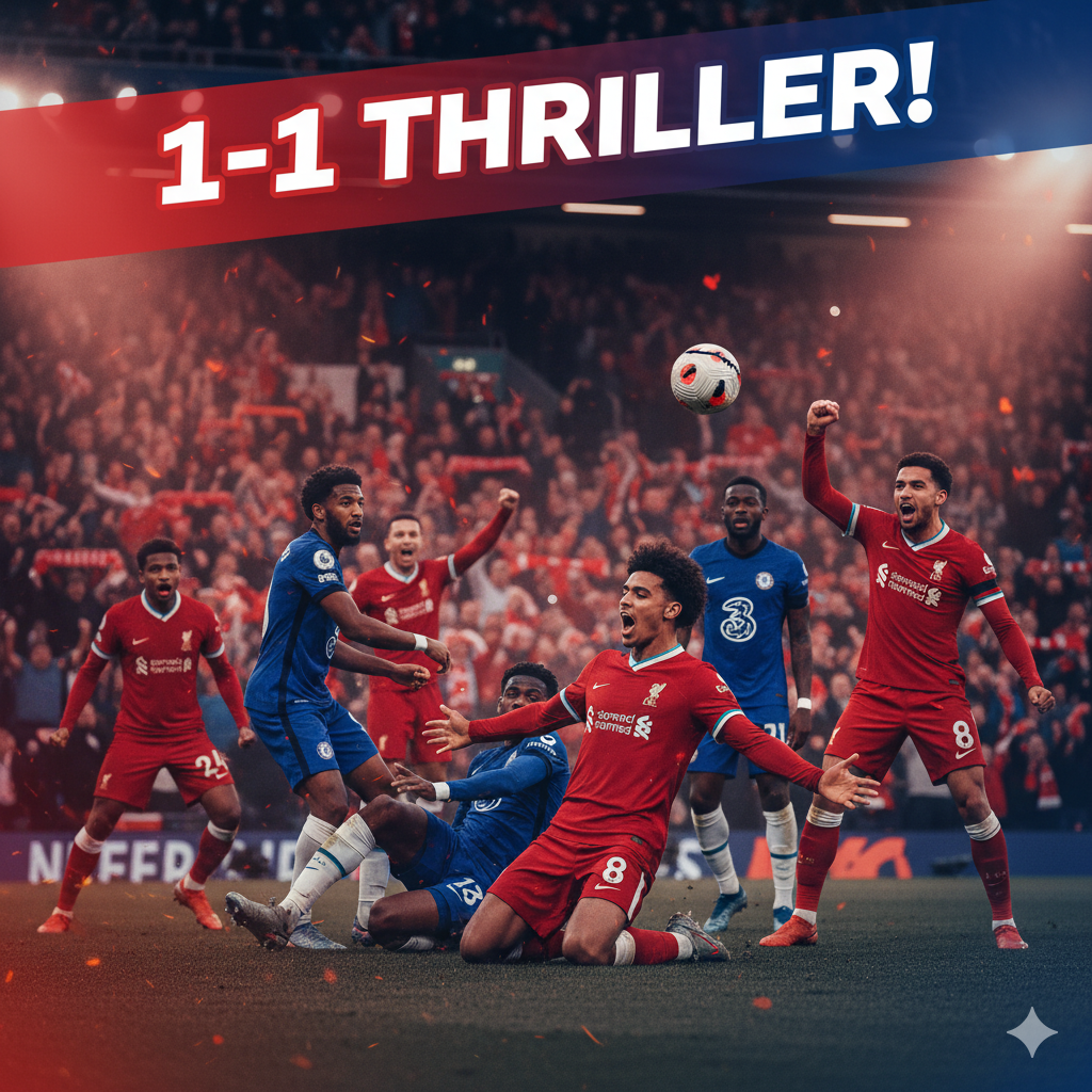 Liverpool vs Chelsea 2026 Dramatic 1-1 Thriller at Anfield Leaves Fans on Edge!