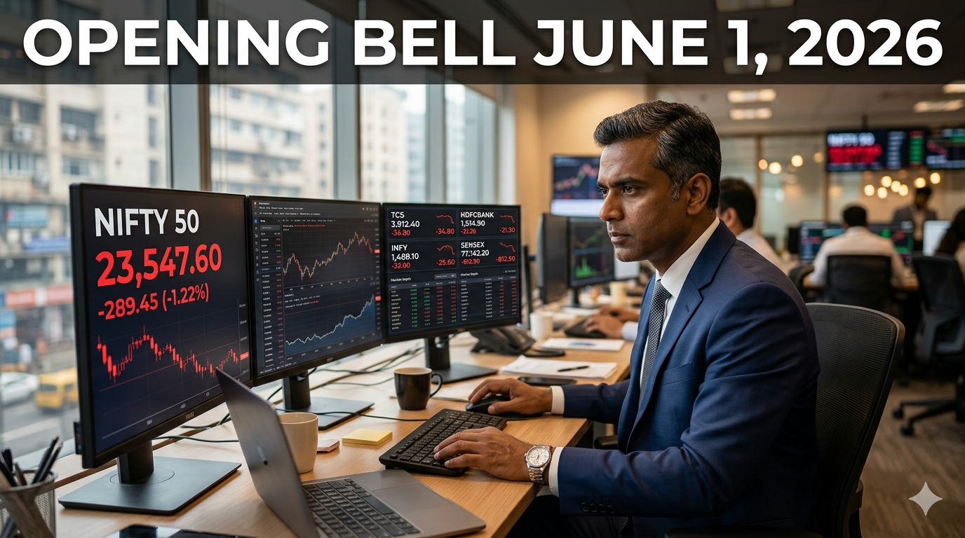 Opening Bell June 1, 2026 What Every Indian Investor Must Know Before Markets Open Today