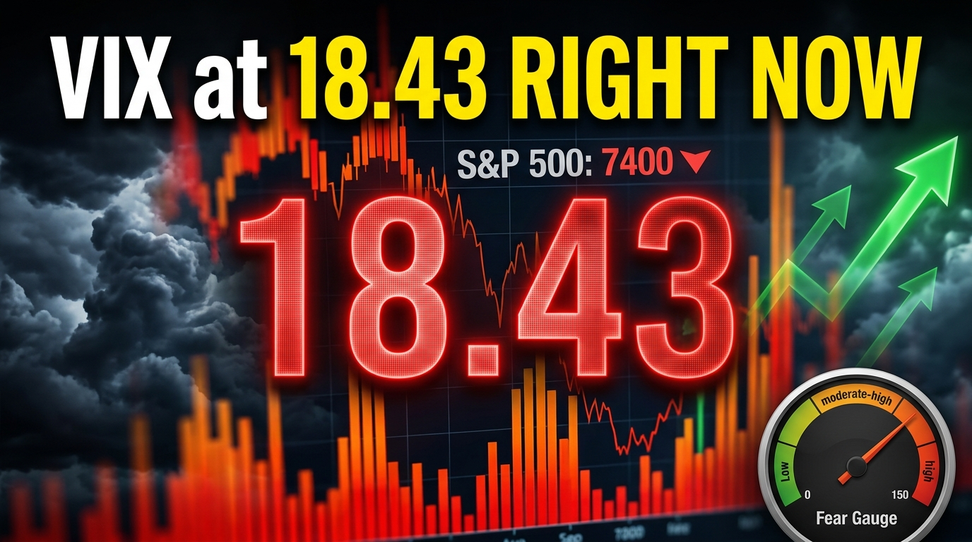What Is the Current VIX Level Right Now Markets Hold Breath as Fear Gauge Sits at 18.43